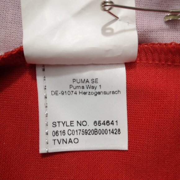 Puma Dry Cell Men's Size Large Red & White 1/4 Zip Closure Pullover - Picture 6 of 13